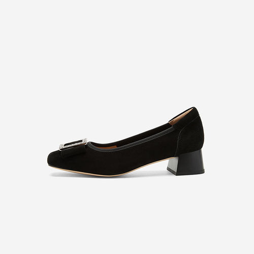 NineWest/玖熙浅口单鞋女方圆头