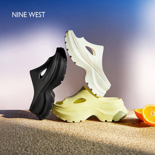 NineWest/玖熙厚底拖鞋女外穿