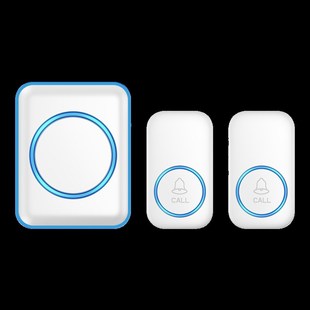 智能无线家用门铃接收器不用电池远距离电子遥控二拖二呼叫器防水