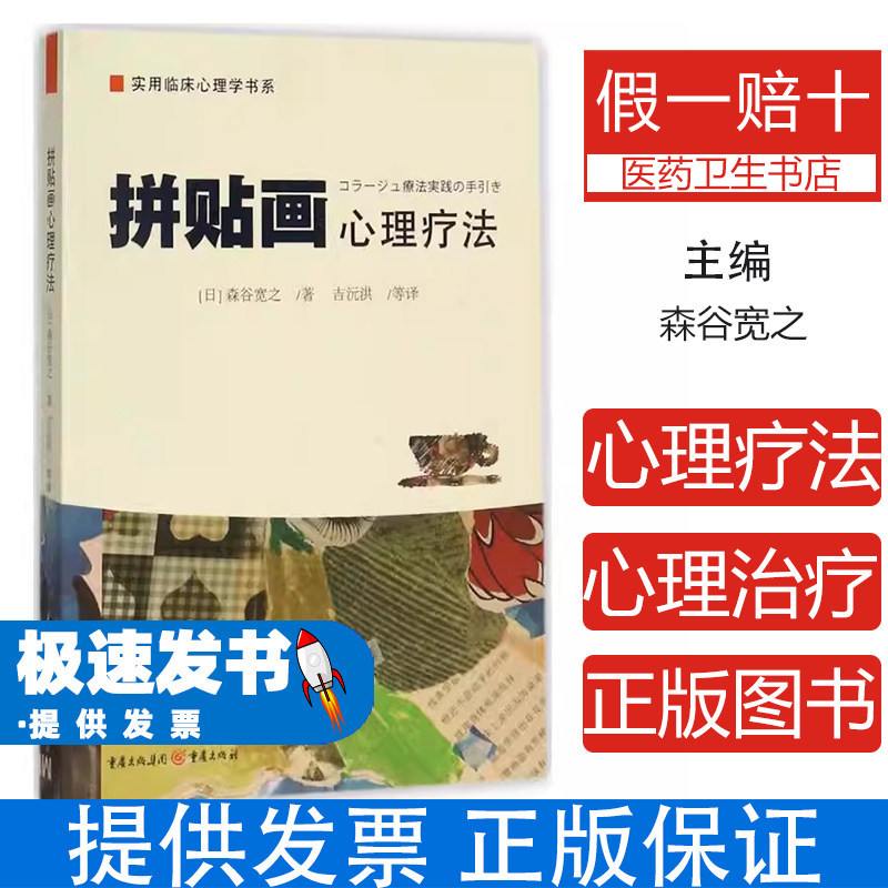 拼贴画心理疗法森谷宽之吉沅洪重庆出版社社会科学心理学心理治疗方法操作步骤作品解释评价体系咨询案例心理咨询师专用情绪表达潜