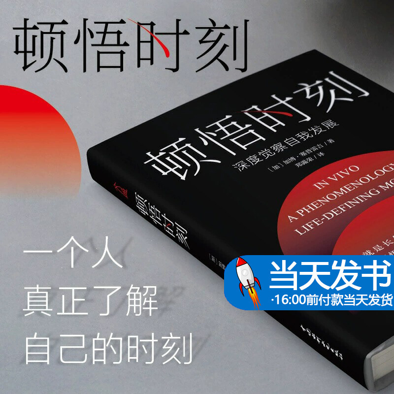 【书】顿悟时刻 哲学大师塞普雷吉著增强自信走出迷茫明确目标找到真正的自我摆脱时间的恐惧理解人生的意义经典励志书籍增强自信