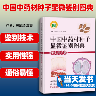 等编 中药材种子 上海科学技术出版 果实种子类 社9787547864142 显微特征 黄璐琦 细胞结构 中国中药材种子显微鉴别图典 形态性状