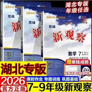 2025秋新观察课时作业七八九年级上册数学人教版 初中初一初二初三789年级初中数学基础知识专题训练 湖北专版