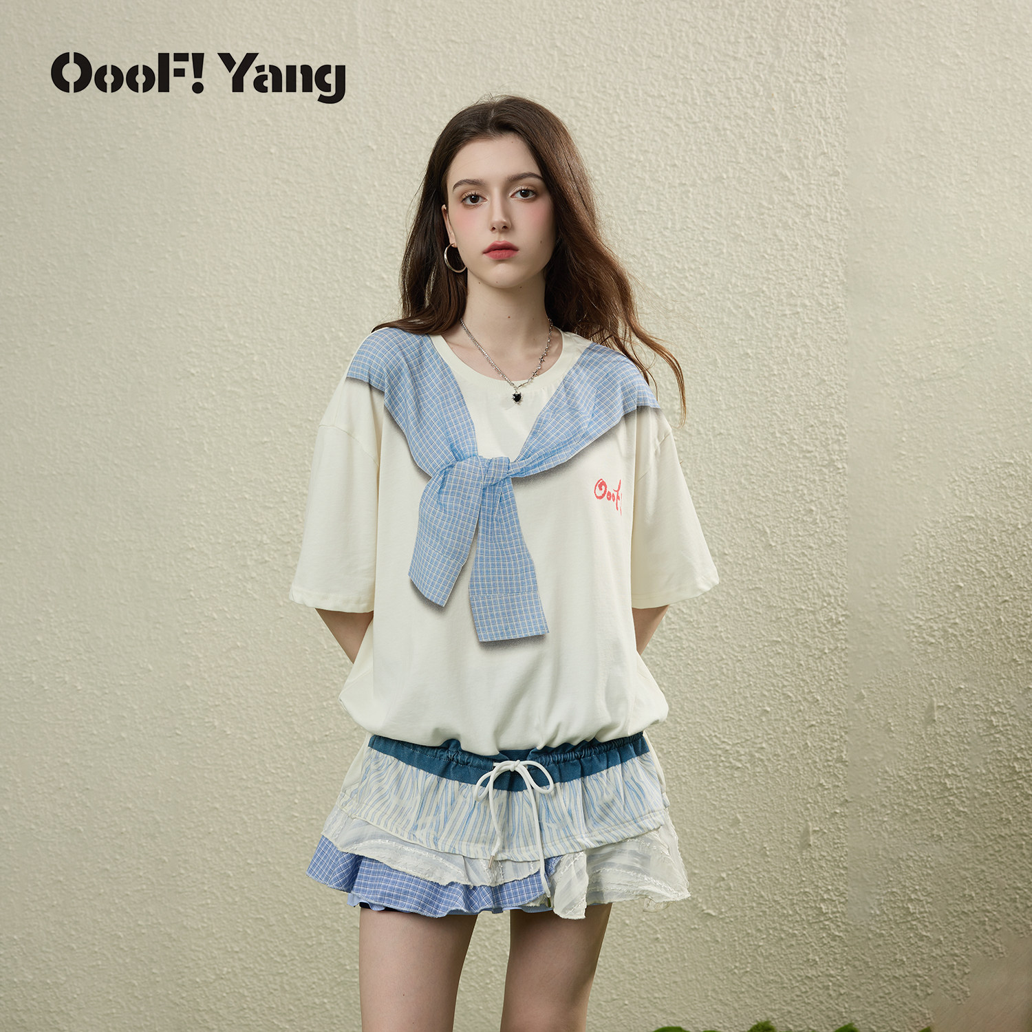 OooF!Yang3D印花T恤印花上衣