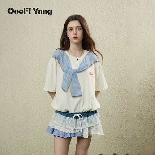 OooF!Yang3D印花T恤印花上衣