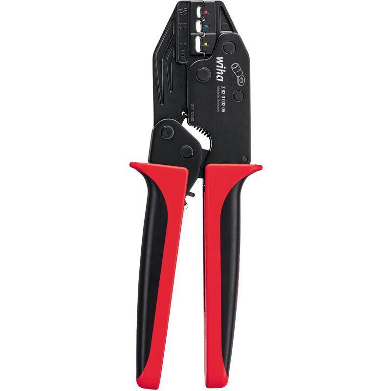 wiha威汉德国进口椭圆绝缘线缆接片接头人体工学压线钳