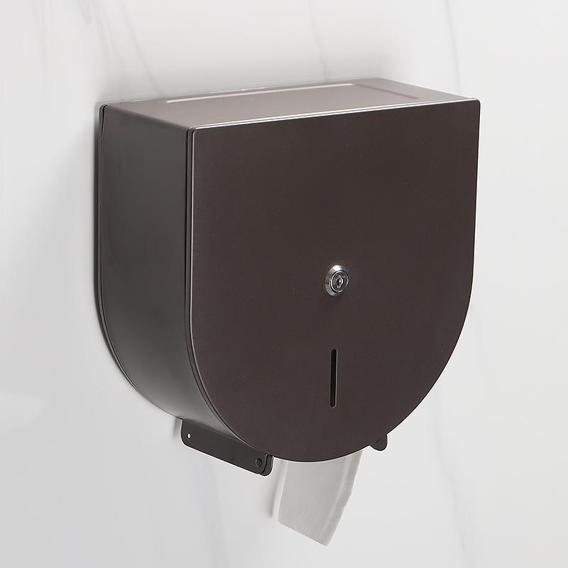 大卷纸盒壁挂式厕所免打孔大盘纸厕纸盒卫生间不锈钢大盘卷纸巾架