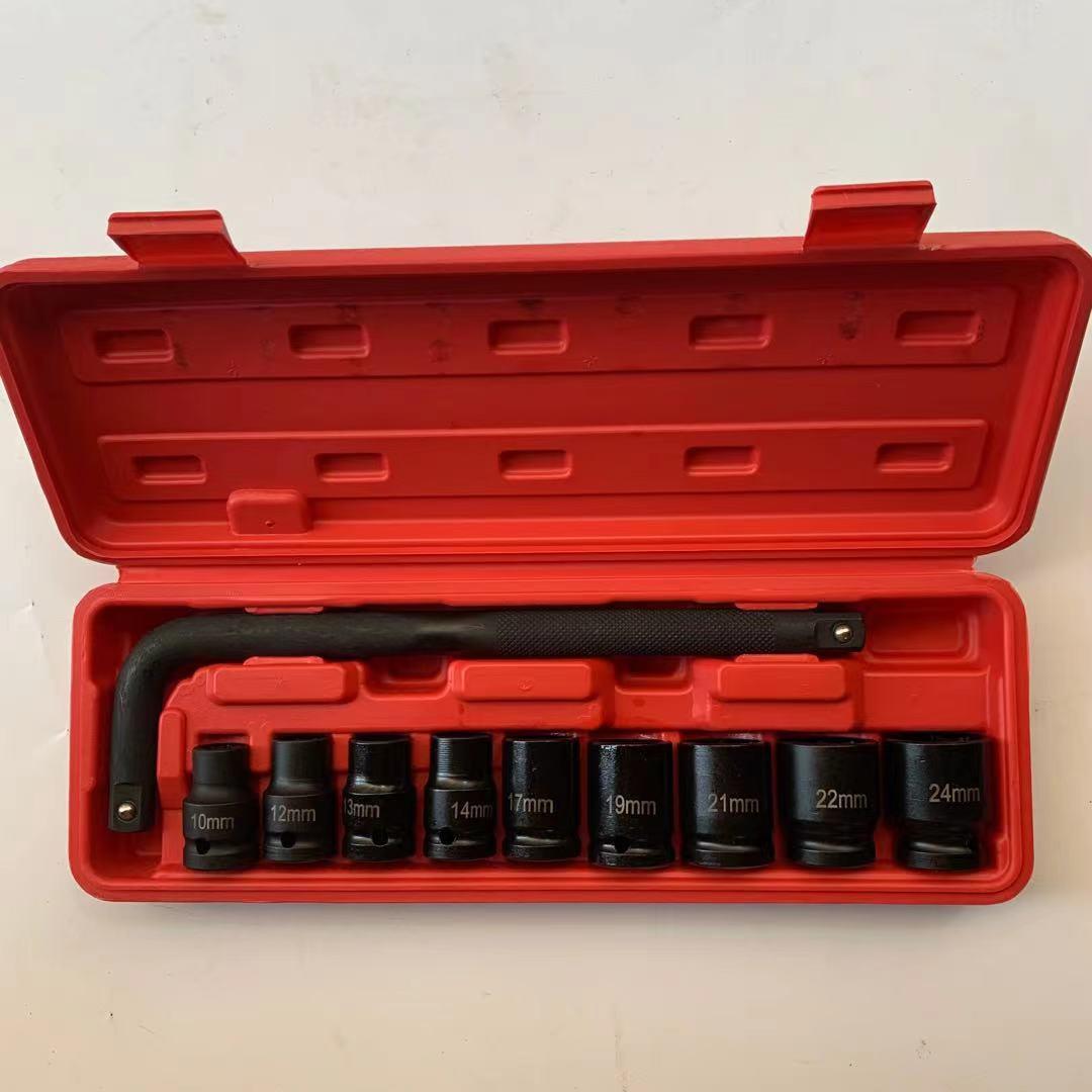 套筒1/2电动小风炮大飞扳手气动加长型短六角重型套头10-24mm