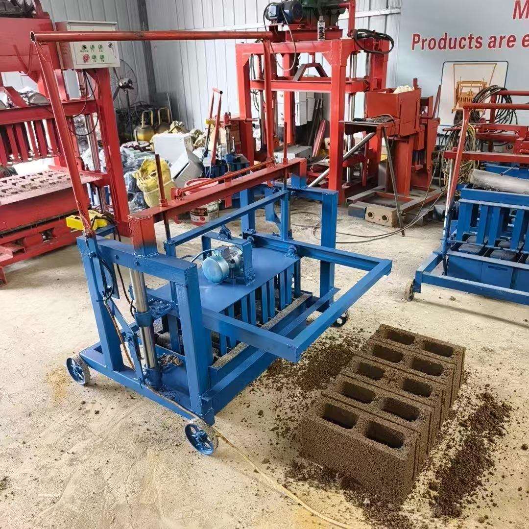 半自动免烧水泥砖机手动小型空心砖机U型渠砖砖机护坡花砖机