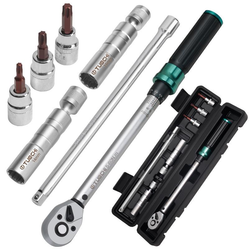 3/8火花塞套筒扭力扳手套装超薄磁性万向套筒汽车火花塞扭矩拆卸