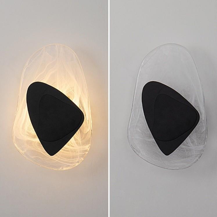 云雾床头卧室书房设计师后现代创意客厅水晶透明样板房艺术壁灯