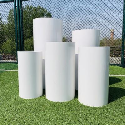 新款婚庆道具圆柱型甜品桌婚礼铁艺甜品台五件套迎宾区摆件蛋糕架