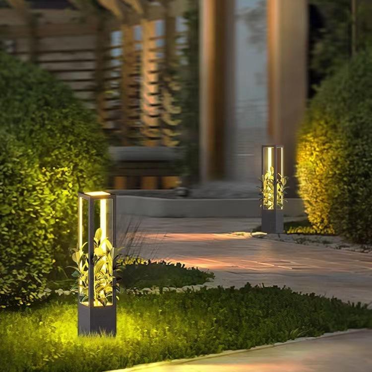 草坪户外防水装饰盆栽景观灯别墅室外花园太阳能庭院灯接电款