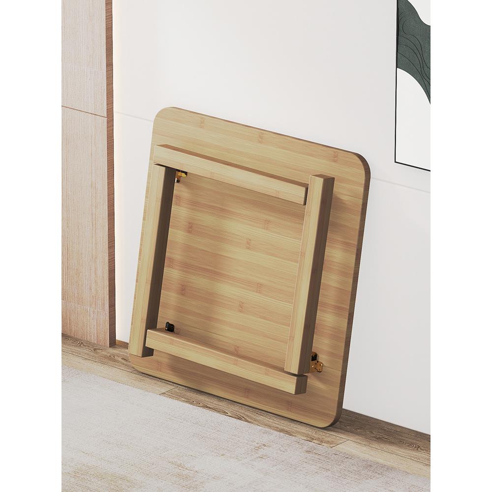 正方形实木餐桌小户型家用现代新中式小四方桌折叠打牌出租房茶桌