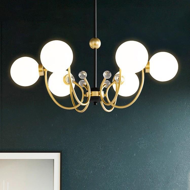 轻奢客厅吊灯2024年新款现代简约餐厅灯大气大厅灯具魔豆卧室主灯