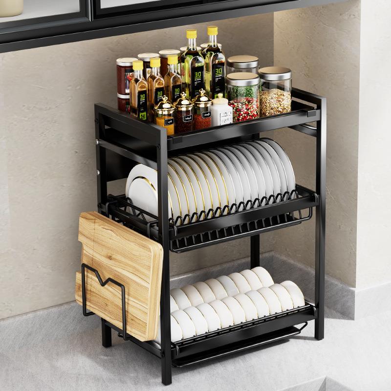 厨房碗架沥水架碗柜置物架家用台面多功能放碗盘碗筷碗碟收纳架盒