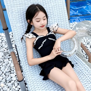 女款 小飛袖 新款 泳裝 女孩游泳衣 中大兒童夏季 女童連體泳衣2025夏裝