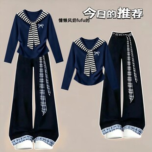 2026新款洋气女童秋套装休闲小女孩纯棉衣服初中生秋季运动两件套