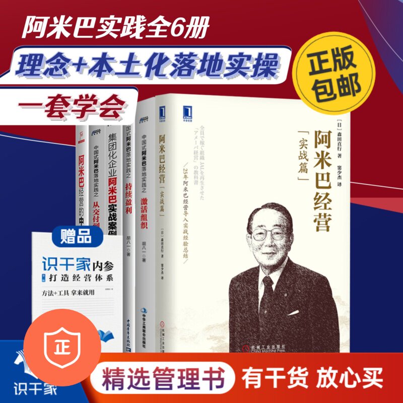 【正版】阿米巴实践6本套：经营+持续盈利+自主经营+激活组织+支付到交付+集团化阿米巴 管理类书籍管理科/商业思维认知管理者书籍