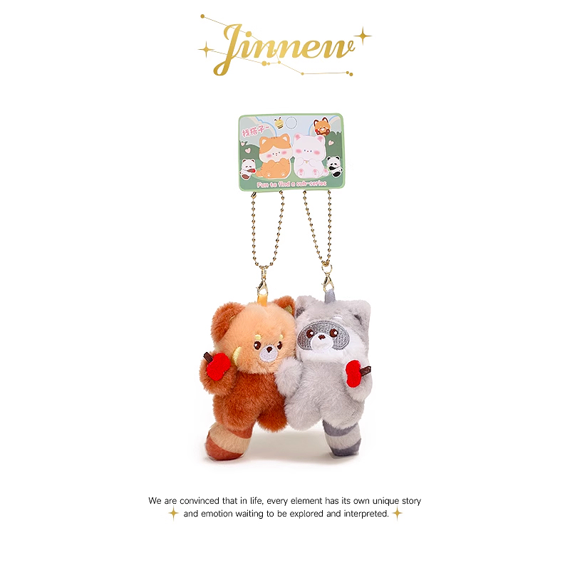 Jinnew原创磁吸小熊猫挂件情侣