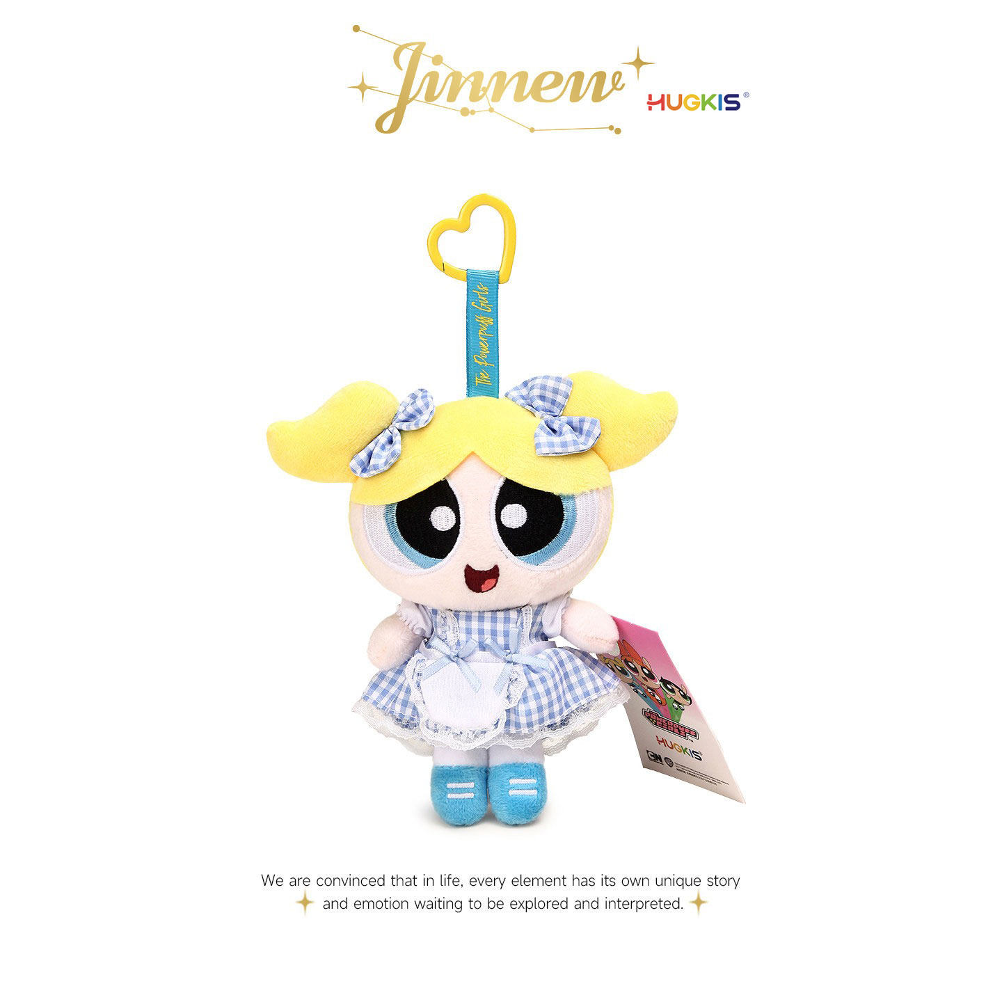 Jinnew正版联名可爱飞天小女警洛丽塔裙子泡泡公仔玩偶包挂件礼物图片