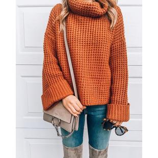 flare elegant turtleneck korean loose sweater women dress