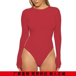 womens sexy bodysuit female  autumn winter solid bodycon