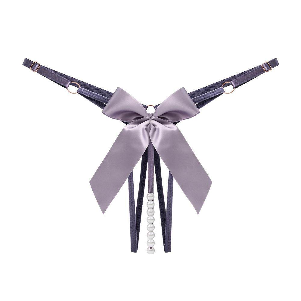 Sexy beaded sexy panties for girls with open crotch and