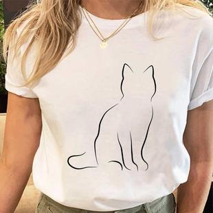 print cute tees graphic female cartoon fashion regular