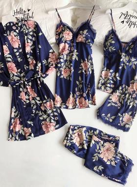 comfortable five-piece loose pajamas clothes imitation