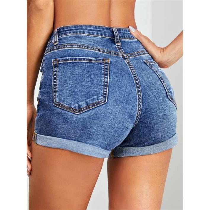 shorts shorts summer hole shorts slim casual versatile