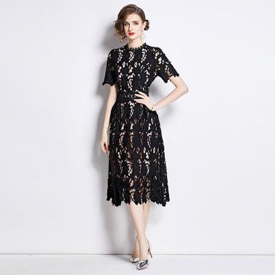 waist-slimming high-end luxury dress lace temperament