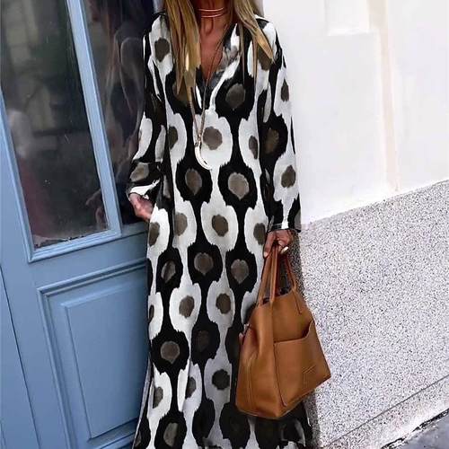 wmstar plus size dresses for women xl long print long dress