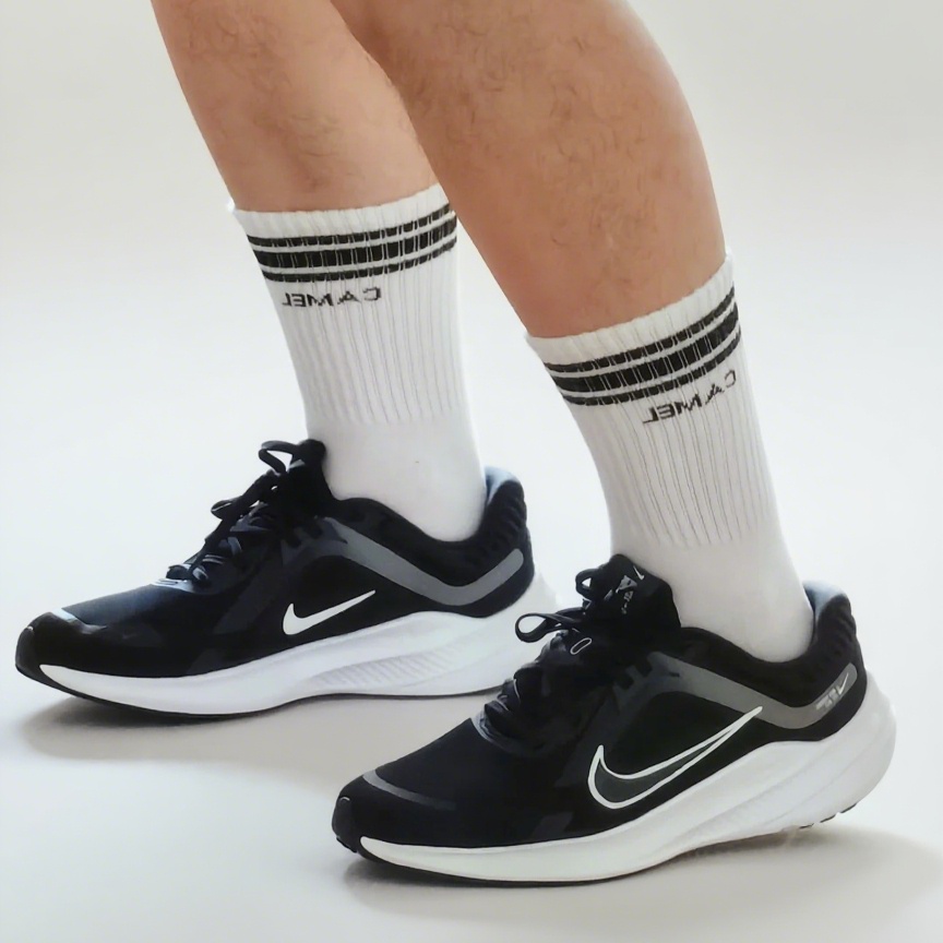 Nike Quest 5 白紫色 防滑耐磨透气 低帮跑步鞋 男款 DD0204-500