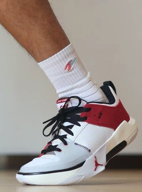 向上Jordan One Take 5 PF 减震耐磨 蓝白色 低帮 篮球鞋  FD2336