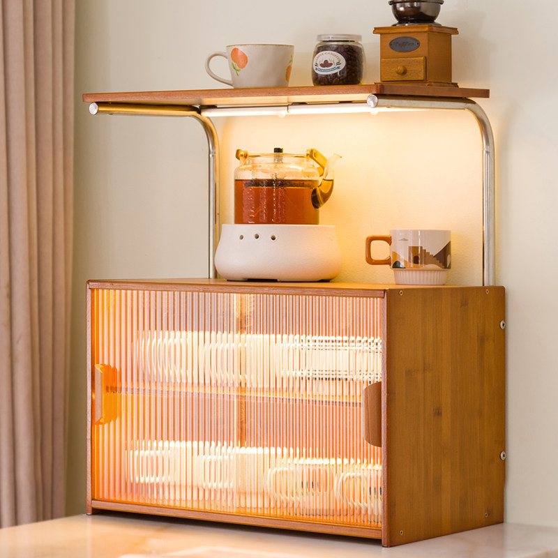 速发餐子收纳神器物面置桌架零食架桌双层杯架水杯饭桌台面厨房餐