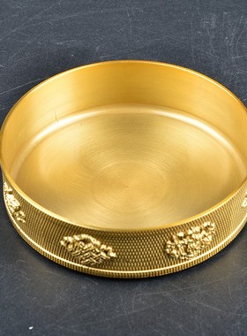 速发五盘学院藏式八扎盘修明无缝纯铜曼吉祥雕花密宗供奉修曼茶达