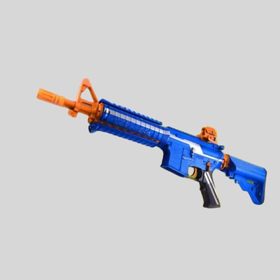 SJ电动连发二代M4 cqb科教训练模型联动回膛解压道具玩具肥肥钢镚