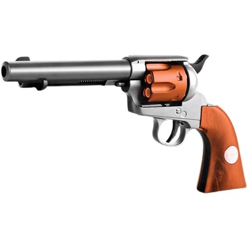 乖巧荒野大镖客M1873左轮复古牛仔合金科教模型玩具枪肥肥钢镚