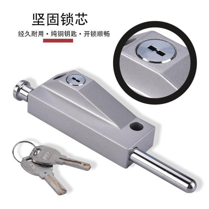 带框不锈钢玻璃门锁旋转门铝合金门地插木门地锁有框玻璃门插销锁
