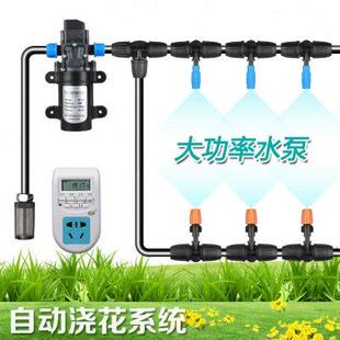 家庭景光雾化定时微喷喷淋喷头阳台庭院水泵降温除尘 自动浇花器