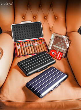 VANITY FAIR超薄雪茄盒 UTsexy-ⅢX12支装便携旅行聚会雪茄保湿盒