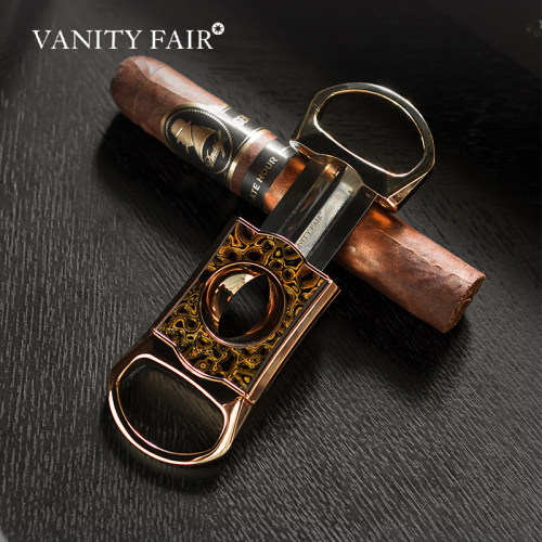 VANITY FAIR雪茄剪刀 非遗漆艺双刃V型雪茄剪刀 高级雪茄工具便携