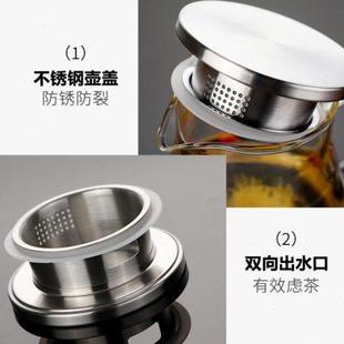 水凉水壶客厅耐高温玻璃果汁扎壶大容量泡茶壶 简约冷水壶家用装