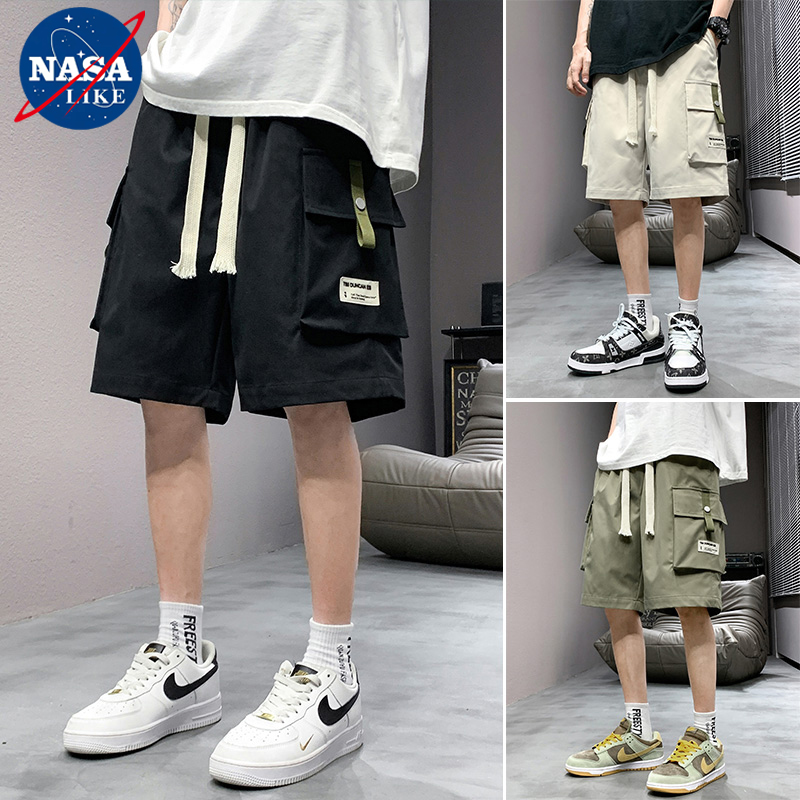 NASA夏季工装短裤男五分裤