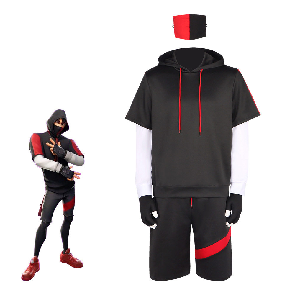 堡垒之夜cos服新款游戏皮肤同款ikonik卫衣万圣节cosplay扮演服装
