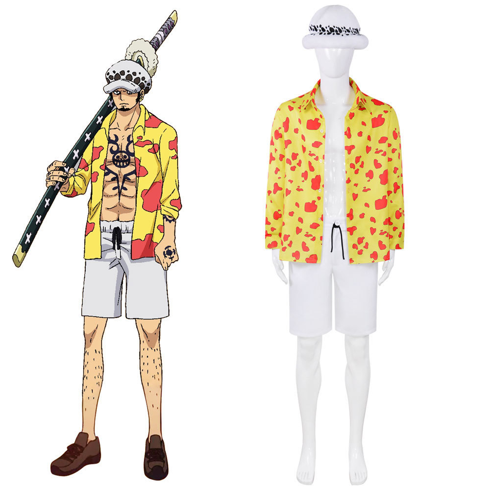 剧场版red海贼王cos服特拉法尔加罗衬衣全套万圣节cosplay服现货