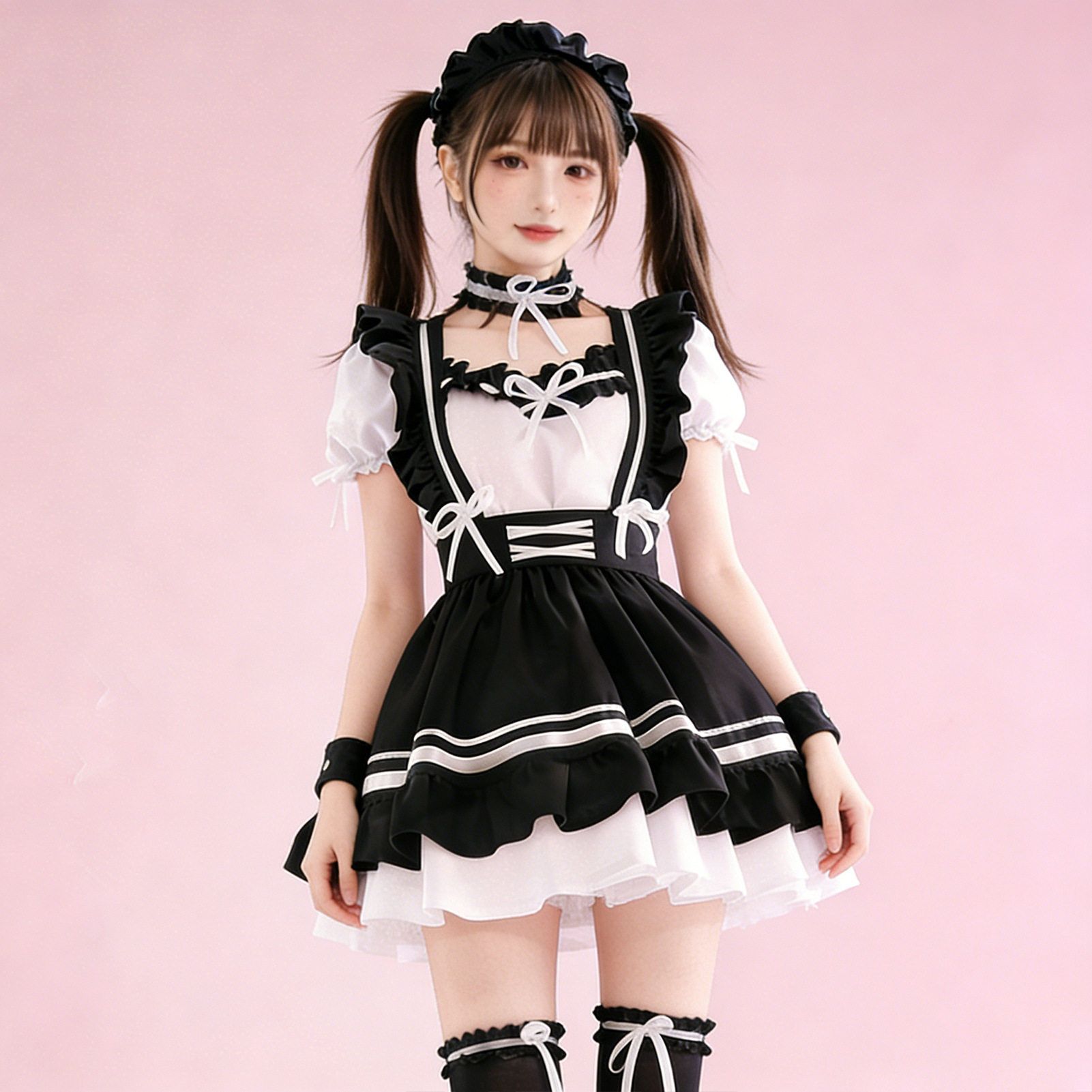 奇迹暖暖cos服女仆女装大佬日常萝莉女佣可爱lolita连衣裙大码cos