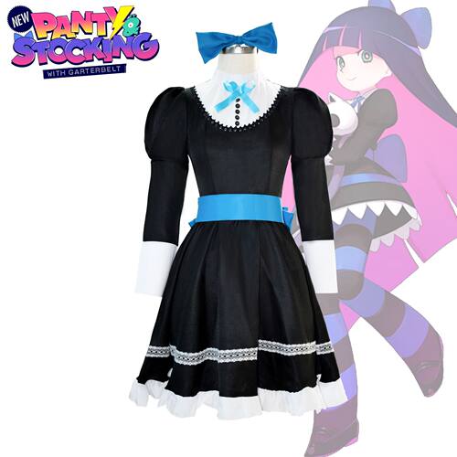 吊带袜天使cosplay史朵巾cos服Panty/Stocking姐妹女仆装动漫长袖