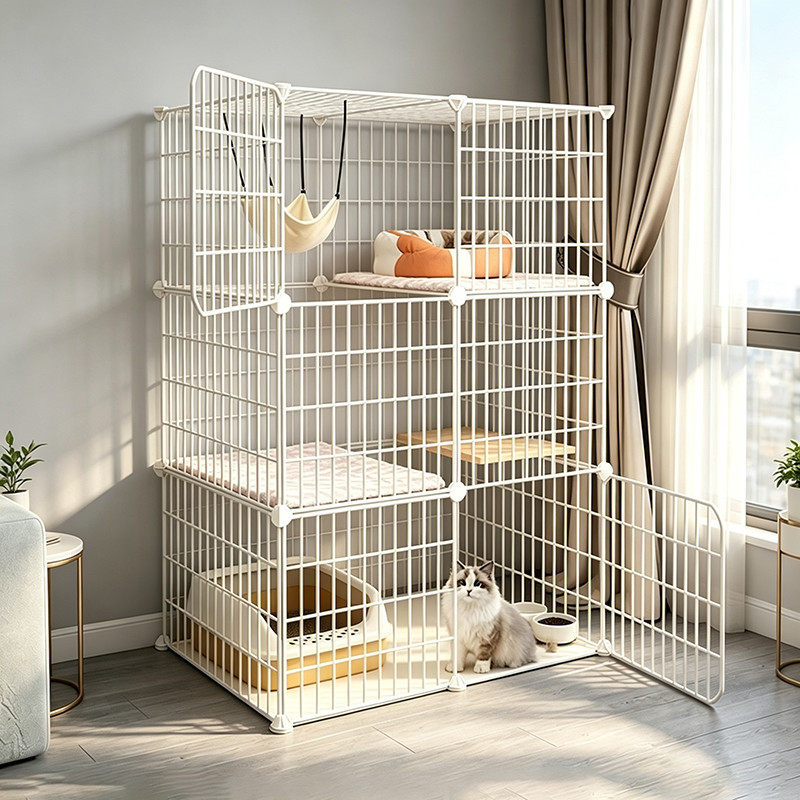 猫笼子家用组装猫笼猫别墅多层猫笼子室内带厕所加密便携小型猫笼